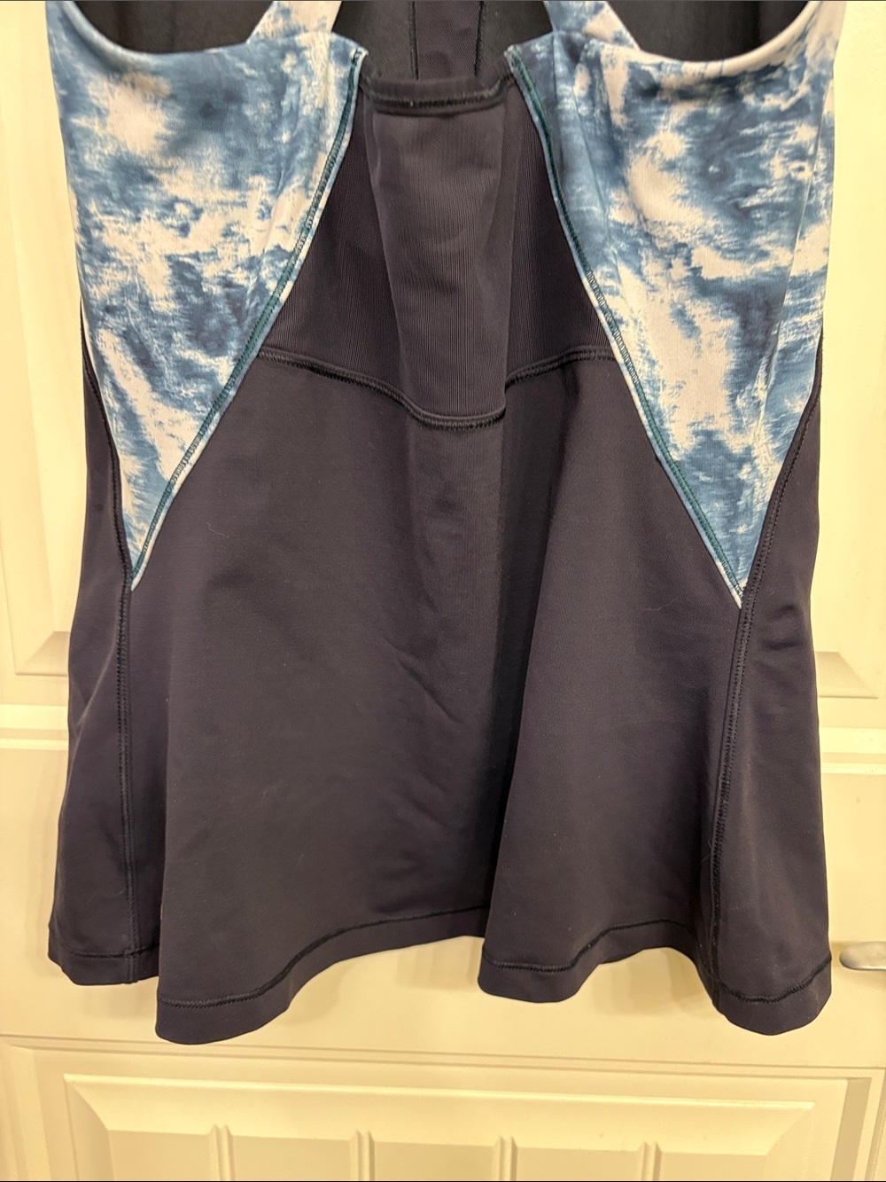 lululemon athletica Navy Tank with Blue Tie-Dye Side Panels - Picture 6 of 9